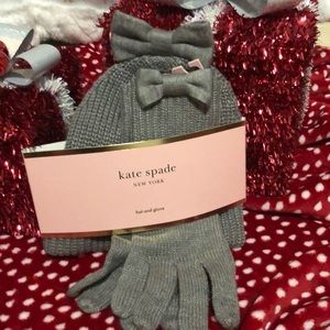 FIRM PRICE ♠️Kate Spade ♠️ Hat & Glove Set